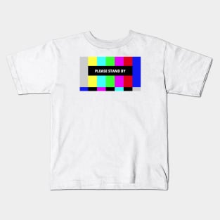 Please Stand By Colour Bars Kids T-Shirt